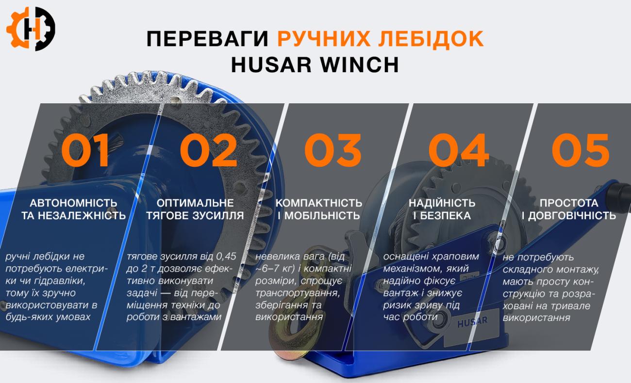 Гидравлическая лебёдка Husar Winch