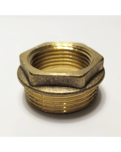 Адаптер 1 1/4" BSP тато - 1" BSP мама (мідь)
