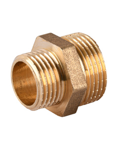 Адаптер 1 1/2” BSP тато - 1 1/4” BSP тато (латунь)