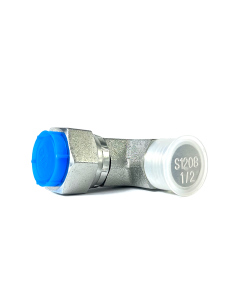 Кутовий адаптер 90° 1/2" BSPP (штуцер) - 1/2" BSPP (гайка), 200 бар