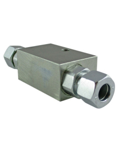 Гідравлічний подвійний пілотований клапан Gumec POC-2-DIN 3/8", 30 л/хв, 350 бар