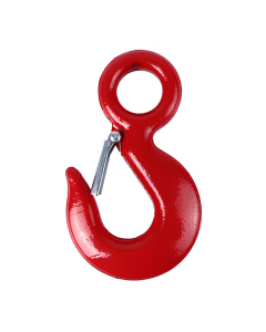 2 Ton Eye Hoist Hook Alloy Steel Lifting Hook with Safety Latch 2Ton