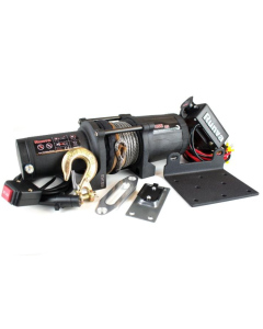 Лебідка електрична 12 v 1588 кг RUNVA RISE35-S із синтетичним тросом