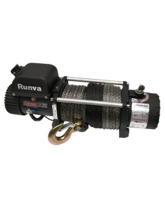 Лебідка електрична 12 v 5443 кг RUNVA EWX12000 синтетичний трос