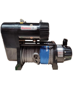 Лебідка електрична 12 v 4536 кг RUNVA EWS10000 синтетичний трос