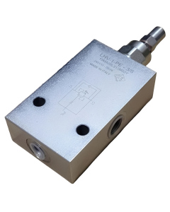 Балансувальний клапан Gumec LHV-1-PE 3/8", 40 л/хв, 350 бар, зовнішній пілот