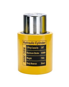 Low Hydraulic Cylinder RSC-3050 (30Ton, Stroke 50mm) / Hydraulic Jack Silinder Hidrolik 30Ton