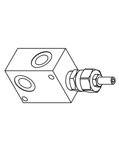 Запобіжний клапан прямої дії Gumec RVD-M-30, 350 бар, 30 л/хв, 3/8"