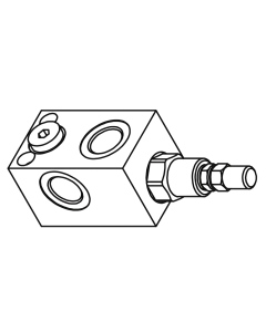 Запобіжний клапан Gumec RVD-M-SC, до 350 бар, 90 л/хв, 3/4"