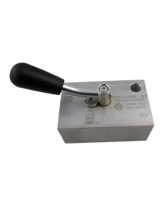 Гідравлічний пілотований зворотний клапан Gumec POC-1-RSX 3/8", 35 л/хв, 300 бар з лівим ручним відключенням