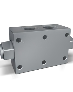 Фланцевий подвійний пілотований клапан Gumec POC-2-FL 1/2", 60 л/хв, 350 бар