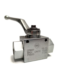 Кран шаровый DN 10 G3/8 PN500 з отв. MHA (Germany)