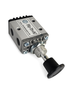 Клапан пневматический с ручным управлением 1/4" 3x2 HpTech HP.9P101100
