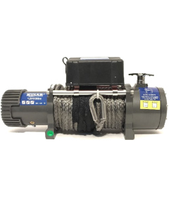 Лебедка электрическая 5,4т 12 V BST 12000 LBS трос текстильный Husar Winch