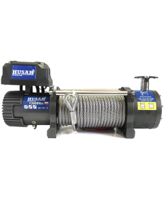 Лебедка электрическая 5,9 т 12/24V BST 13000 LBS трос текстильный Husar Winch