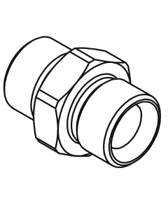 Обратный клапан Gumec CVU-MM 3/4" с наружной резьбой, 350 бар, 90 л/мин