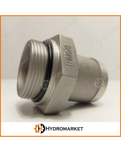 Елка на шланг НД прямая 1 1/2" - Ø44 алюминий HYVA 14799015A