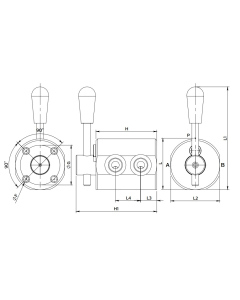 Гидравлический дивертор Gumec DVF6-S 1/2" BSPP, 60 л/мин, 300 бар