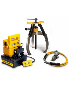 Гидравлический съемник с фиксатором и электронасосом Enerpac LGHS314EB, 14 т, 3 лапы