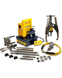 Гидравлический съемник Enerpac LGHMS324EB с фиксатором и электронасосом, 24 т, 3 захвата, 115 В