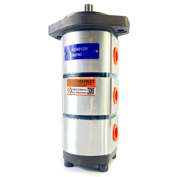 Шестеренный гидравлический насос тандем 222A11/8/6X120JD (11+8+6см3, 1500 об/мин, 250 бар)