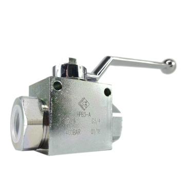 Трехходовой оцинкованный гидравлический кран 3/4" RENMAN HPB3-A-3/4