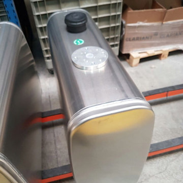 Гидробак закабинный 175 л алюминий (распред - сбоку) (высокий) 350X650X900