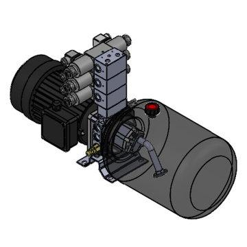 Маслостанция HIDROS 380V - 2,2kW с насосом 7см³ и объемом бака 15 л