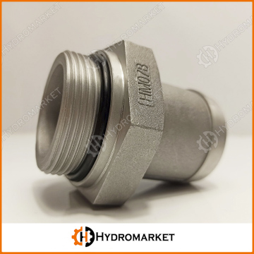 Елка на шланг НД прямая 1 1/2" - Ø44 алюминий HYVA 14799015A