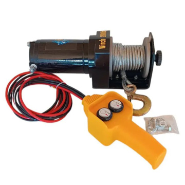 Электрическая лебёдка 2000lbs/907 кг 12v стальной трос
