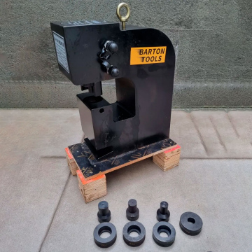 Pelubang Pembolong Busbar Tembaga 25mm H Beam CH-100H Barton Hidrolik