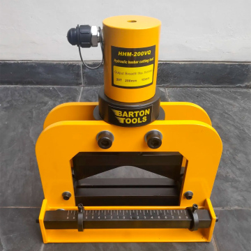 Pemotong Busbar Tembaga 12mm V Cut HHM-200VQ Barton Hidrolik