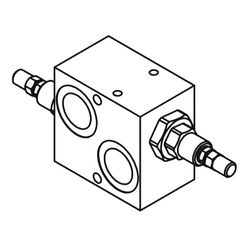 Предохранительный клапан Gumec RVD-DI-180° 1, до 350 бар, 160 л/мин, 1″