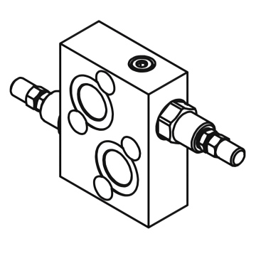 Предохранительный перекрёстный клапан давления Gumec RVD-OMT, 350 бар, 100 л/мин, 3/4"