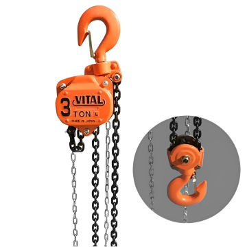Таль цепная ручная шестеренная, цепной блок VITAL 3 тонны 7 м