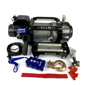 Лебідка електрична 8,1т 24V BST S 18000 LBS трос сталевий Husar Winch