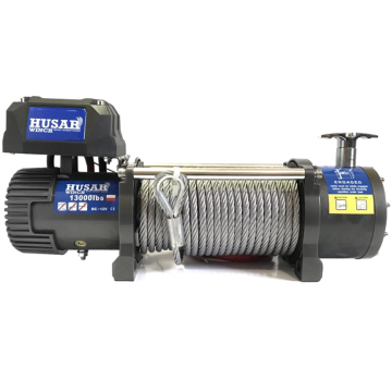 Лебідка електрична 5,9 т 12/24V BST 13000 LBS трос текстильний Husar Winch