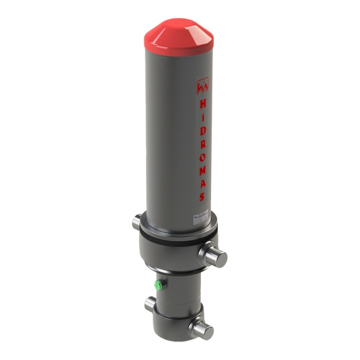 Фронтальний циліндр  5-штоковий HIDROMAS GHS 175-5-8225-L343 H з кожухом