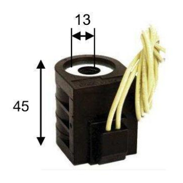 Котушка Largo 12В 13x45 мм з проводами