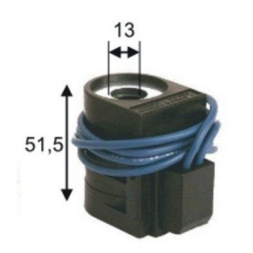 Котушка Largo 24В 13x51,5 мм з проводами