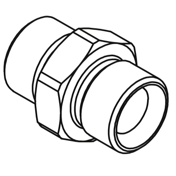 Зворотній клапан Gumec CVU-MM 1/2" із зовнішнім різьбленням, 350 бар, 50 л/хв