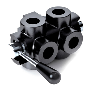 Гідравлічний дивертор Gumec DVF6-A 1/2" BSPP, 90+90 л/хв, 250 бар