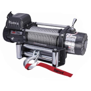 Лебідка електрична 12/24 v 5443 кг RUNVA EWX12000 синтетичний трос