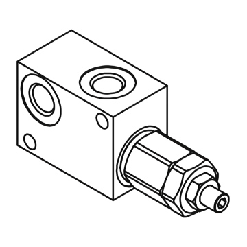 Запобіжний клапан прямої дії Gumec RVD-M-20, 350 бар, 20 л/хв, 1/4"