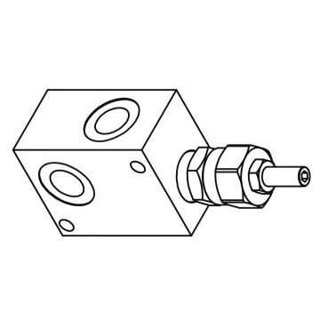 Запобіжний гідравлічний клапан Gumec RVD-M-30, до 350 бар, 30 л/хв, 1/2"