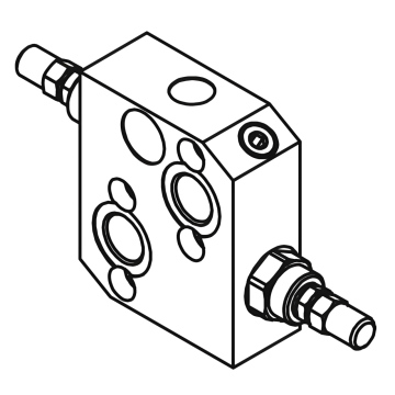 Запобіжний клапан подвійної дії Gumec RVD-OMP-OMR-1, 350 бар, 60 л/хв, 1/2"