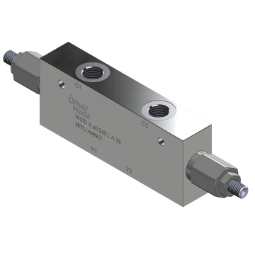 Гідравлічний балансувальний клапан Gumeс LHV-2 3/8" BSPP, 40 л/хв, 350 бар